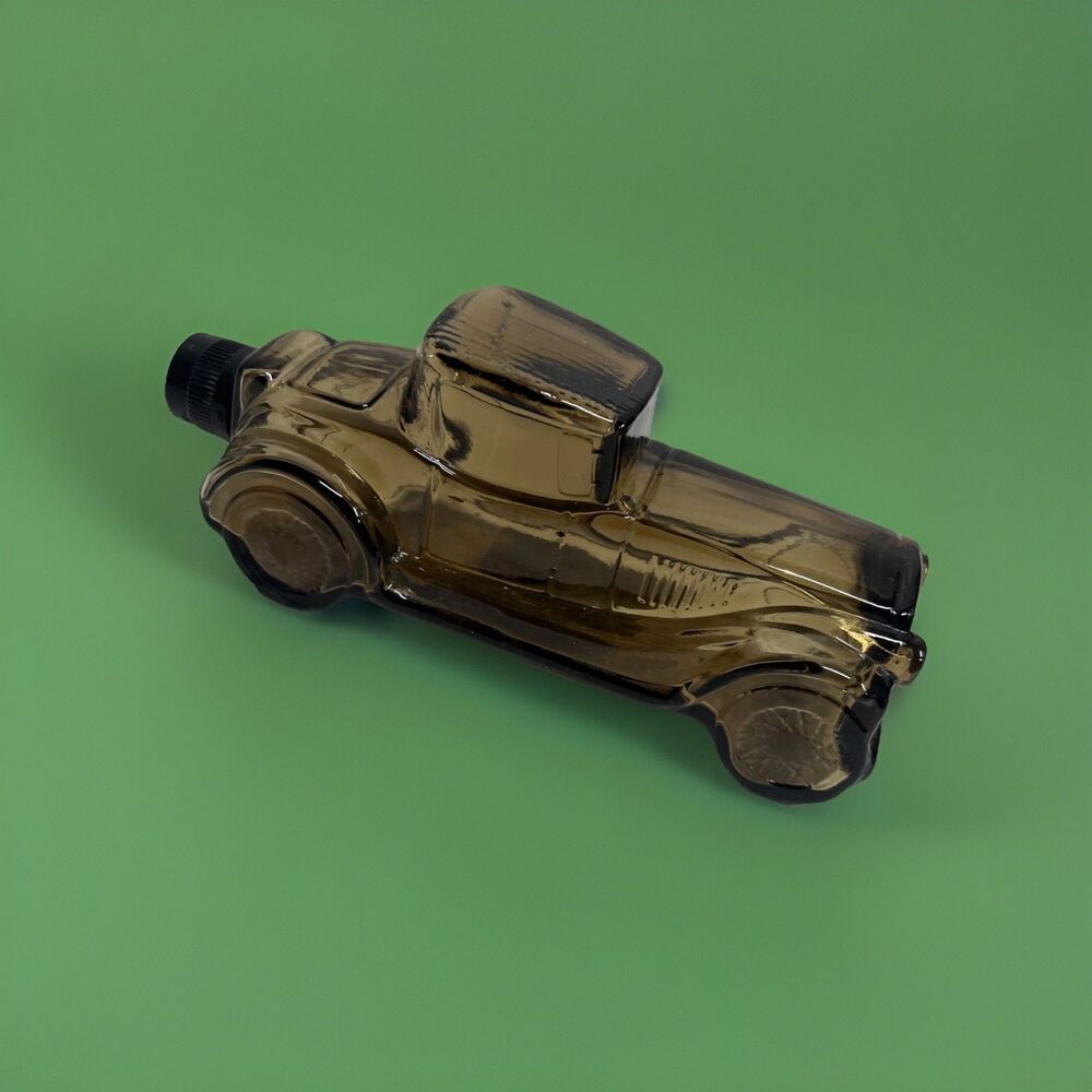 Vintage AVON FOR MEN Antique Car Cologne Bottle Sterling Six After Shave - Empty